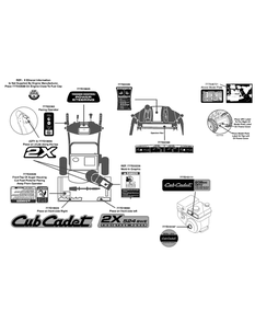 Label Map 524swe Diagram and Parts List for 2X524SWE (31AM53TR756-31BM53TR709-31BM53TR710)(2014) Cub Cadet Snow Blower
